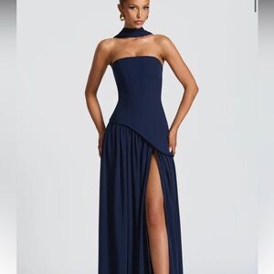 edikted maxi dress Edikted Susan Fold Over Maxi Dress - Black